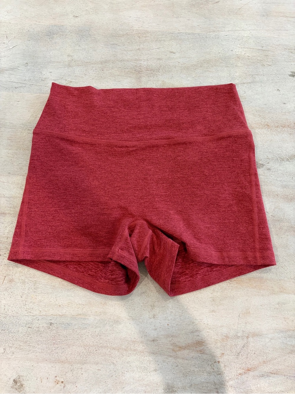 NWOT🧘🏽‍♀️❤️🏃🏽‍♀️ FLEO High-Waist HR  Red Bike Shorts